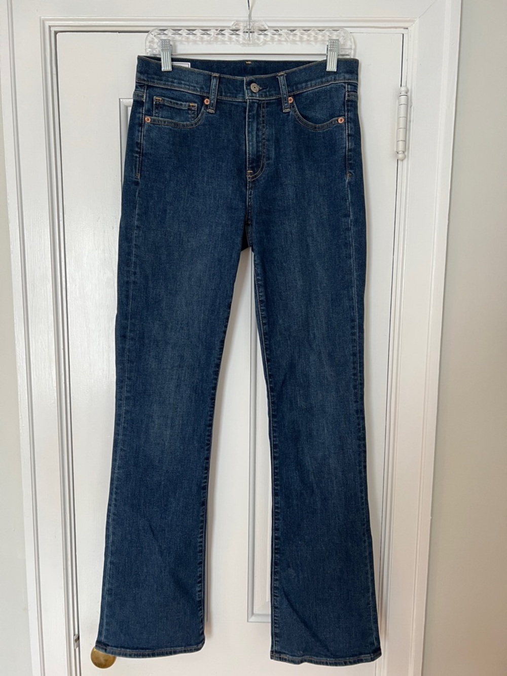 GAP Mid Rise Baby Boot Dark Wash Jeans  size 28L/6L